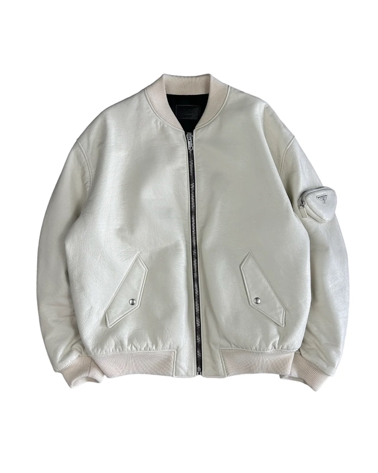 Prada AW2021 Napa Leather Bomber Jacket