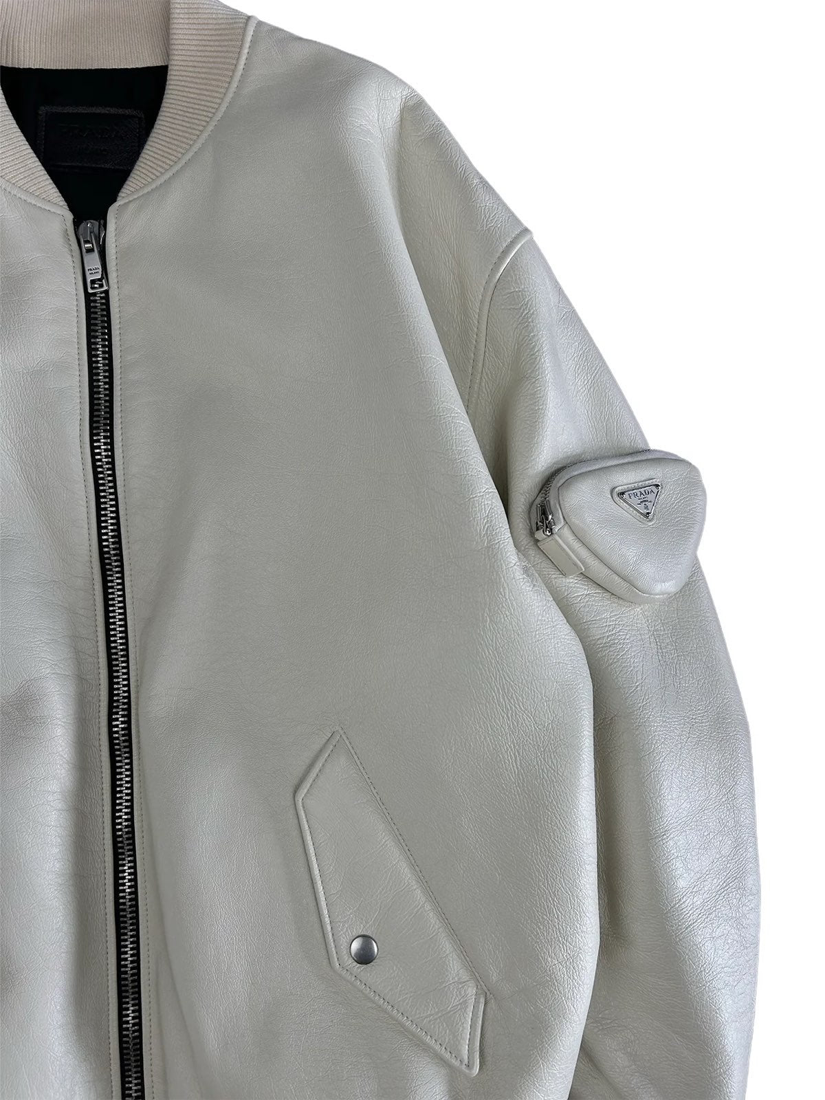 Prada AW2021 Napa Leather Bomber Jacket